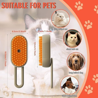 3 In 1 Electric Pet Steam Brush