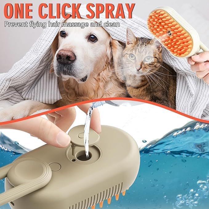 3 In 1 Electric Pet Steam Brush