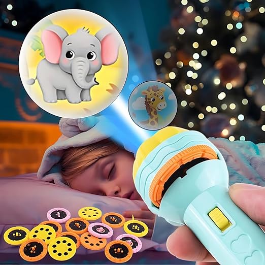 24 Patterns Mini Projector Torch Educational Learning Toy