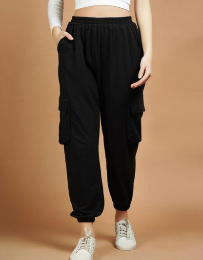 Floreos Relaxed Fit Cargo Joggers for Women C002