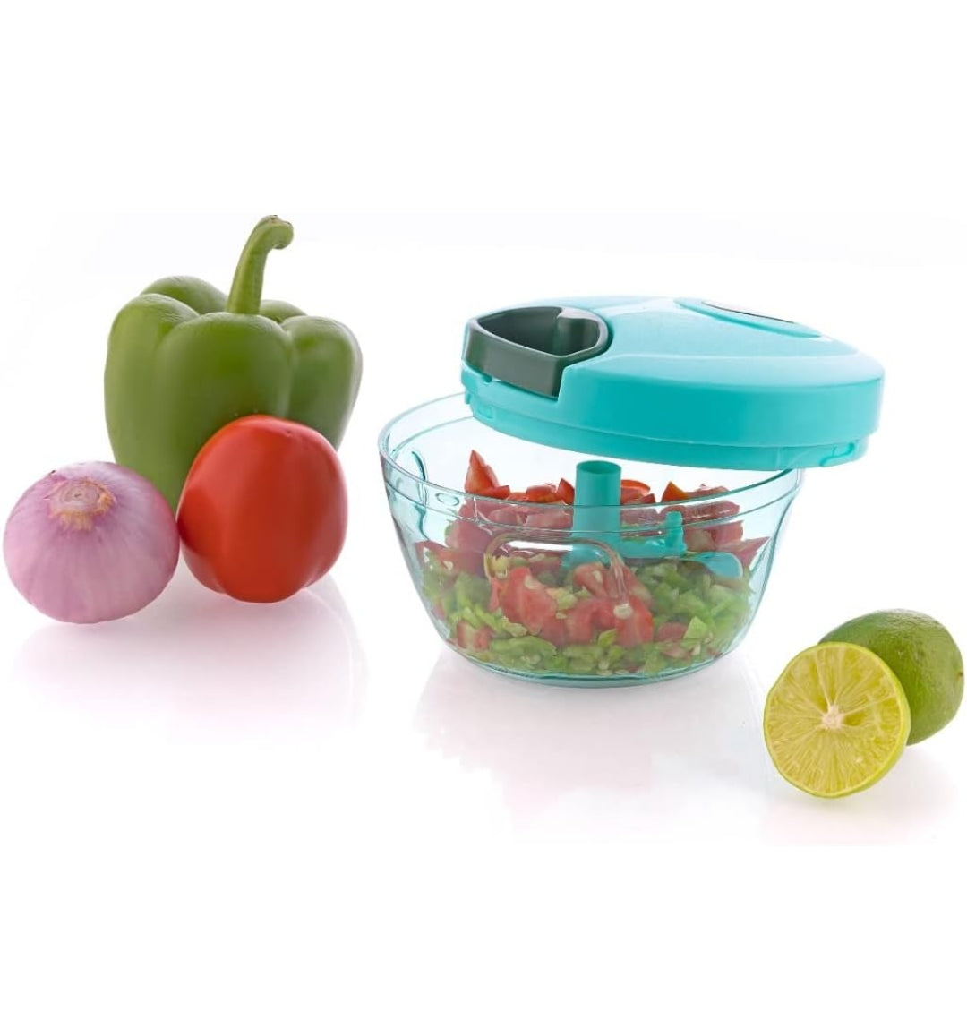 [Buy 1 get 1 Free] Combo Of 1000Ml + 450MI Manual Hand-Press Vegetable Chopper Mixer