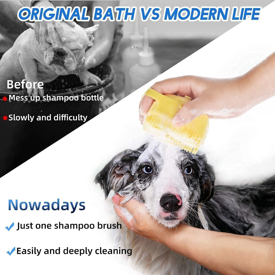 Dog Brush, Cat Bath Brush for Grooming & Bathing