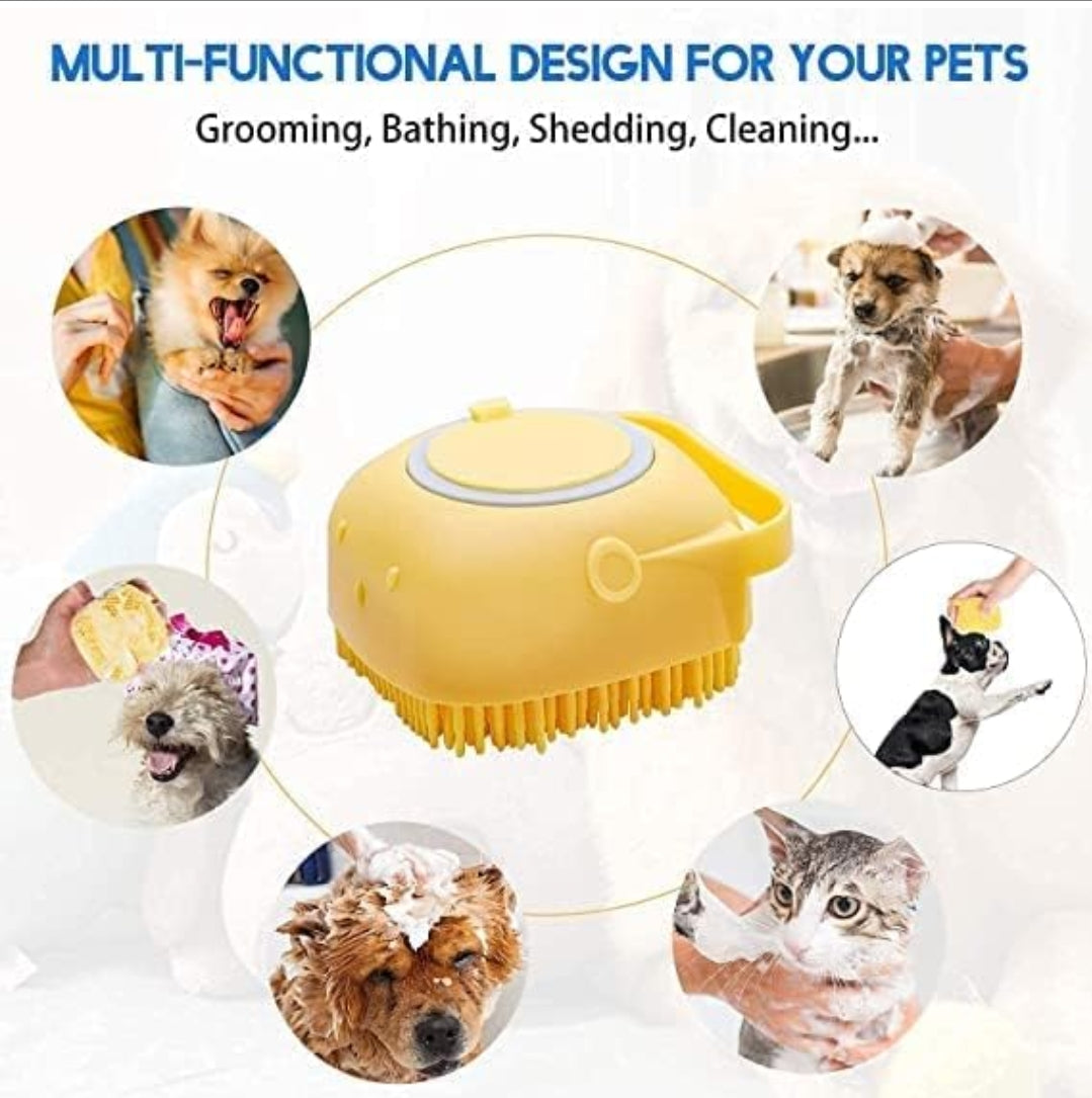 Dog Brush, Cat Bath Brush for Grooming & Bathing