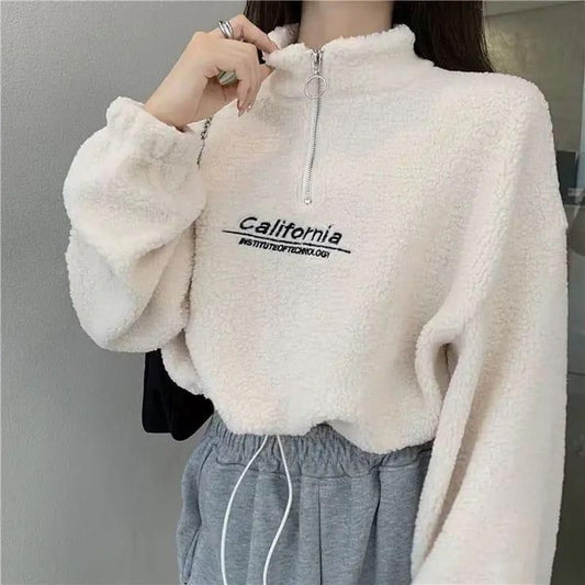 Loose Fit Women's Sweatshirt For Winters